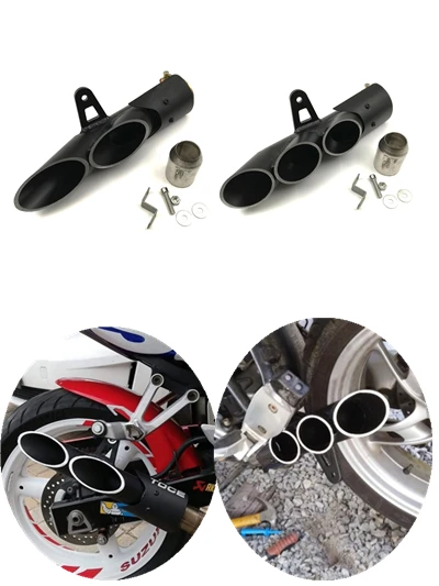 Для Yamaha R6 36-51 мм алюминиевый сплав универсальный модифицированный мотоцикл выхлопная труба глушителя для TOCE всех мотоциклов 45 мм