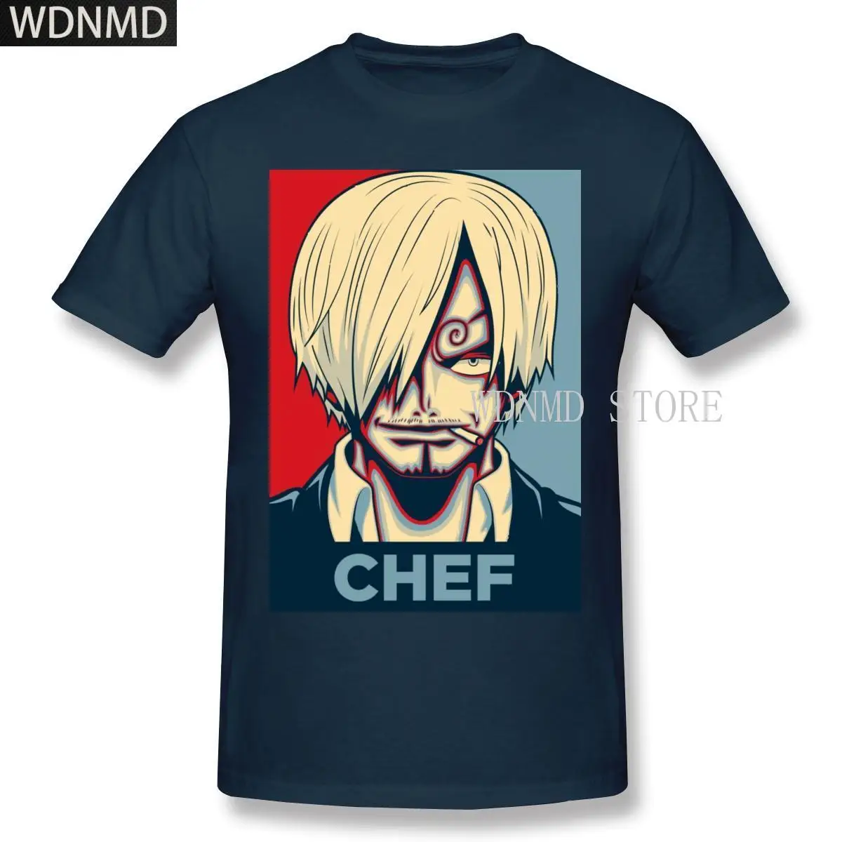 

Anime One Piece Sanji The Chef Luffy T Shirt Camisetas Big Size Cotton Crewneck Short Sleeve Custom Shirts
