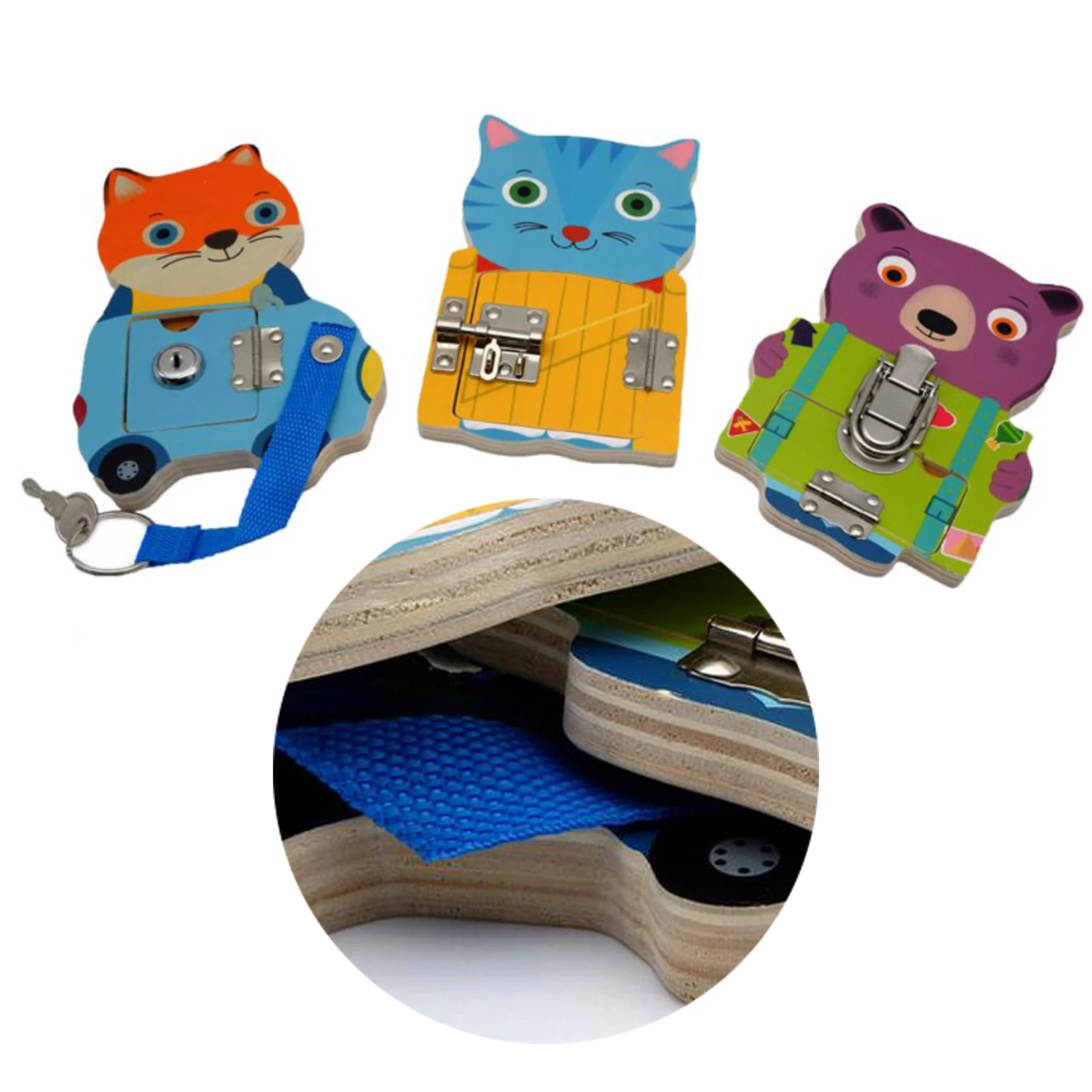 Малыш заняты доска деревянная Пасхальная корзинка Сенсорное воспитание