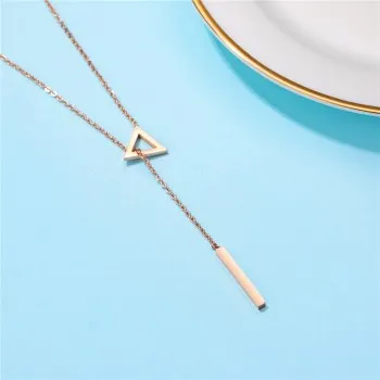

Top Selling Fashion Accessories Temperament Women's Clavicle Chain Triangle Geometry Y-chain N524