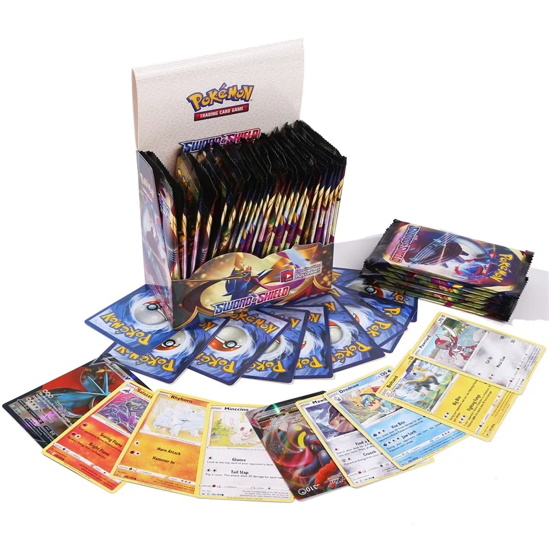 

Pokemon Cards 324Pcs/Box Different Styles English Cards Sword Shield Evolutions Sun&Moon Series card Best Selling Card Game Toys