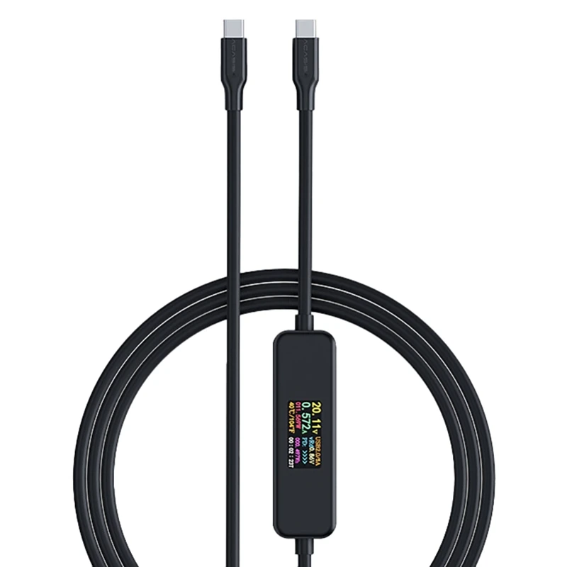 

Кабель для передачи данных типа C типа «Папа-папа» 2,0 дюйма, 100 Вт