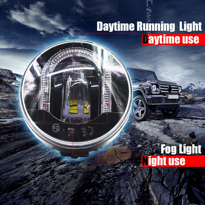 Cawanerl для Renault Megane Laguna Koleos Duster Scenic Logan Latitude Twingo ключа автомобиля светодиодный туман