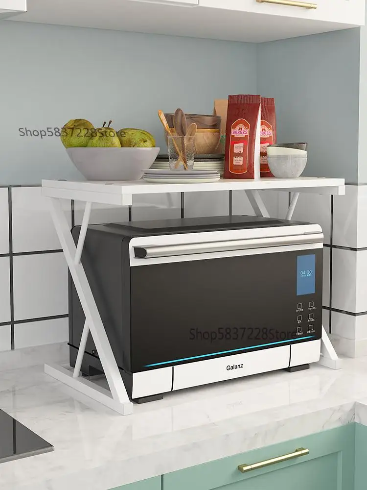 Полка кухонная настольная Двухуровневая полка для микроволновой печи и духовки |