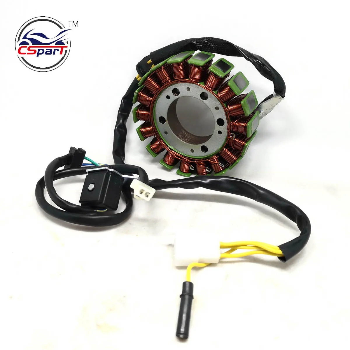 Статор Магнето 18 полюс Coil4 провод с триггером 250CC CN250 CF250 172 мм Kazuma Kinroad Дюна Скутер ATV Quad Go Kart Багги запчасти