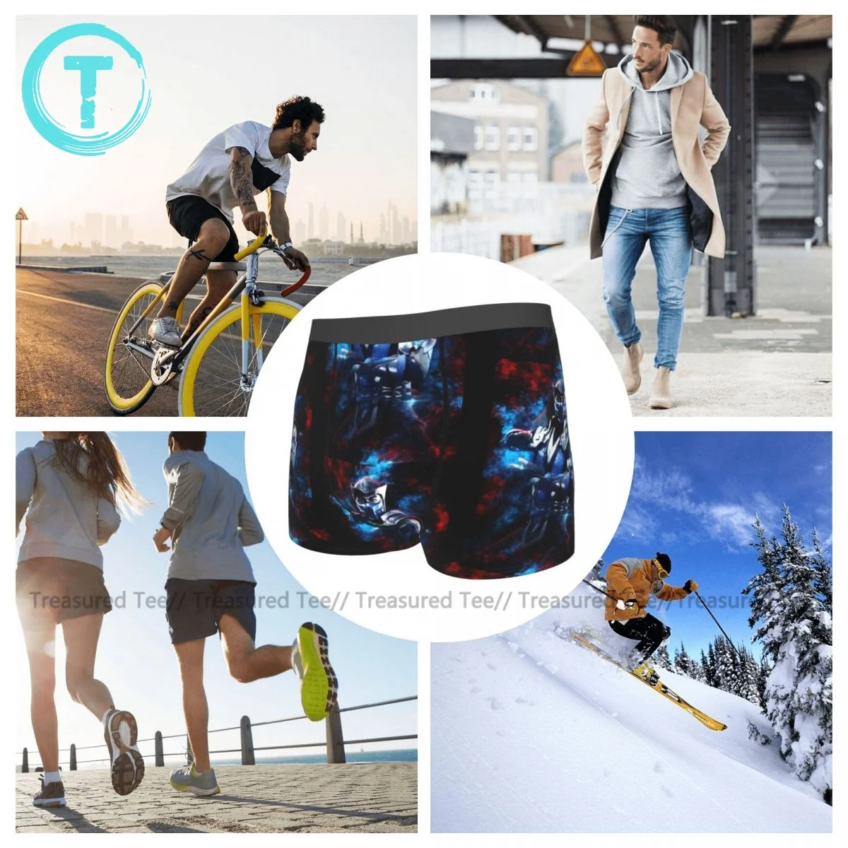 

Sub Zero Underwear Customs Polyester Sublimation Trunk Trenky Teen Funny Boxer Brief
