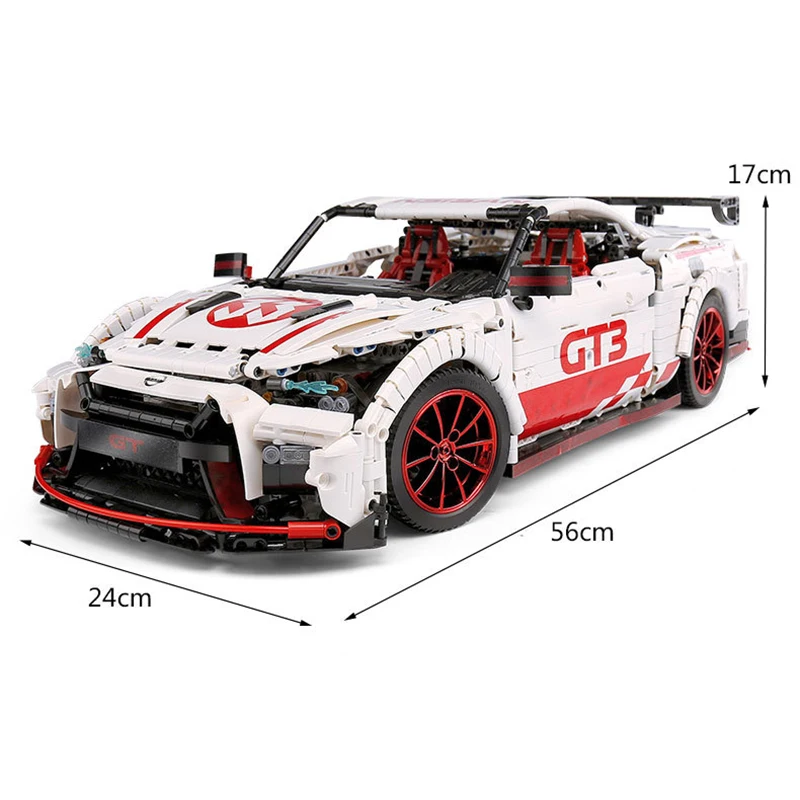 3408 шт GT-R RC гоночный автомобиль с функцией двигателя пульт дистанционного