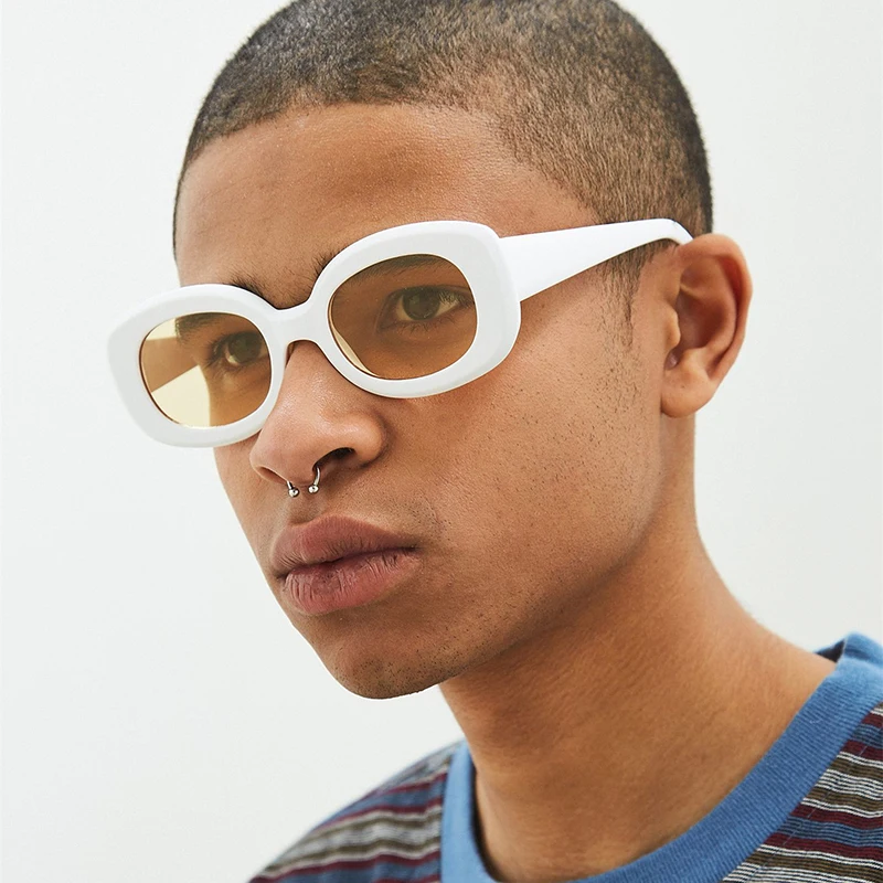 Винтажные овальные Круглые Солнцезащитные очки женские дизайнерские