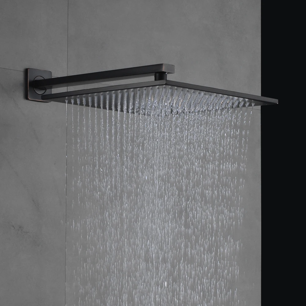 Набор смесителей для душа Uythner латунный кран с дождевой насадкой из черной бронзы