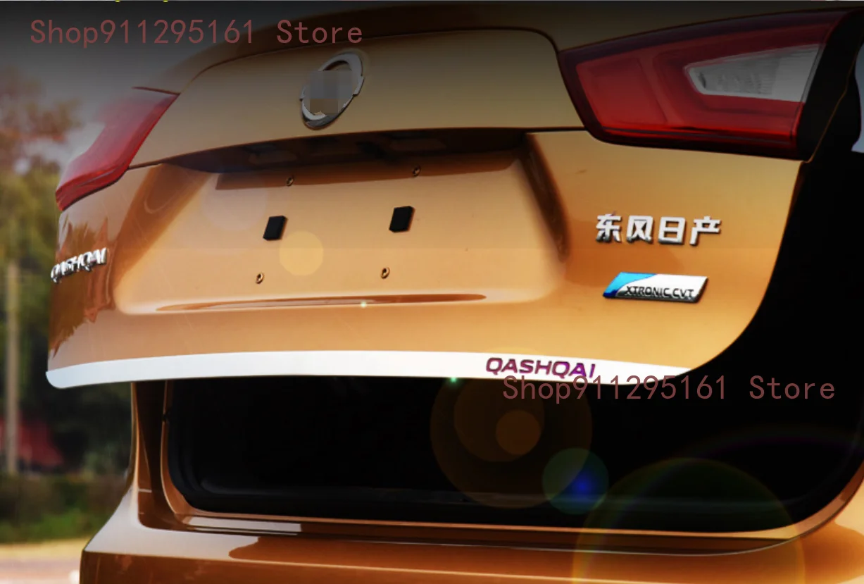 Fit For Nissan Qashqai j11 2014-2019 Rear Tail Door Sticker Stainless Steel Back Tailgate Trim Car Styling Accessories | Автомобили и