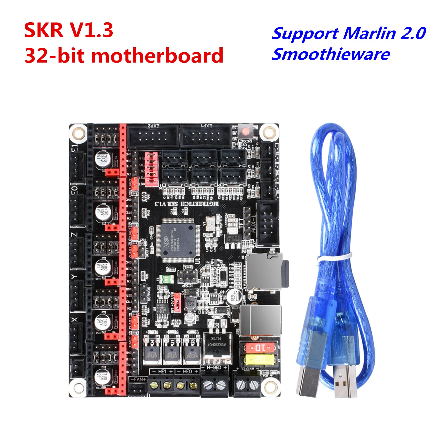 Материнская плата BIGTREETECH SKR V1.3 для 3D принтера ARM 32 битная материнская процессора