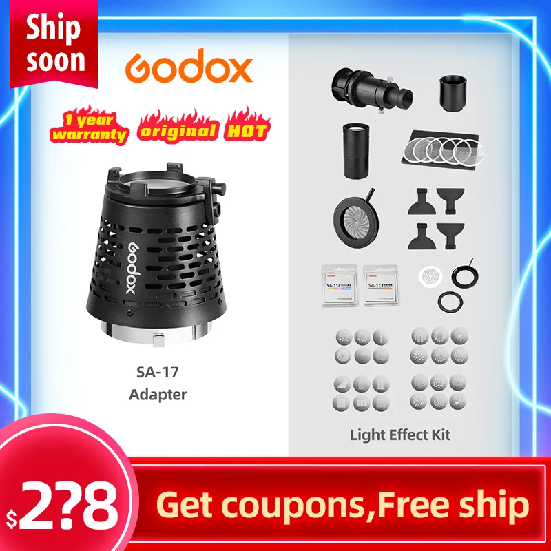 Godox SA 17 тубус осветительного прибора адаптер для уличной вспышки P проектор Bowens