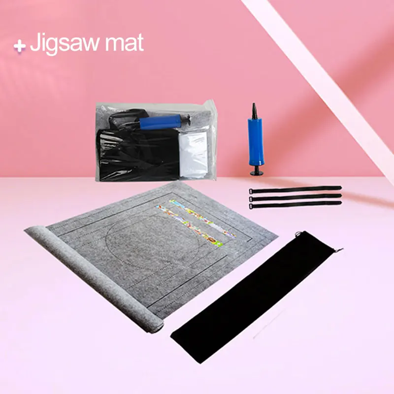 

Child Storage Jigsaw Puzzle Accessory Professional Jigsaw Puzzle Roll Mat Storage Accessory Felt Mat Up To 1500/2000 Pieces Gift