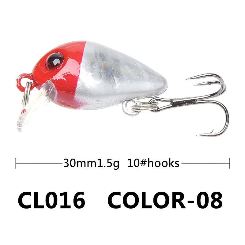 1 шт./лот пластиковая рыболовная приманка воблер Китай 3 см 5 г свимбейт