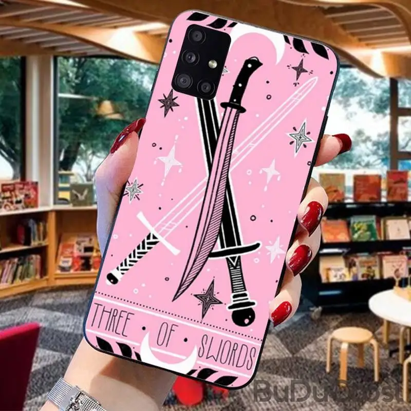 

The Lovely Omens Tarot Deck Phone Case For Samsung Galaxy A21S A01 A11 A31 A81 A10 A20E A30 A40 A50 A70 A80 A71 A51
