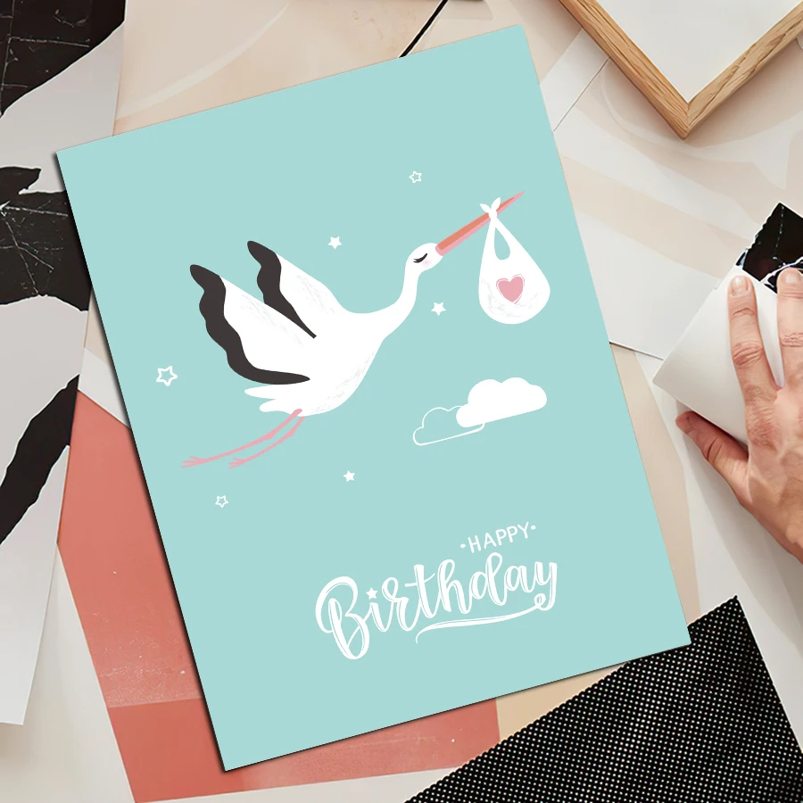 Милый журавль утка Единорог Цитата детская настенная Картина на холсте плакаты и