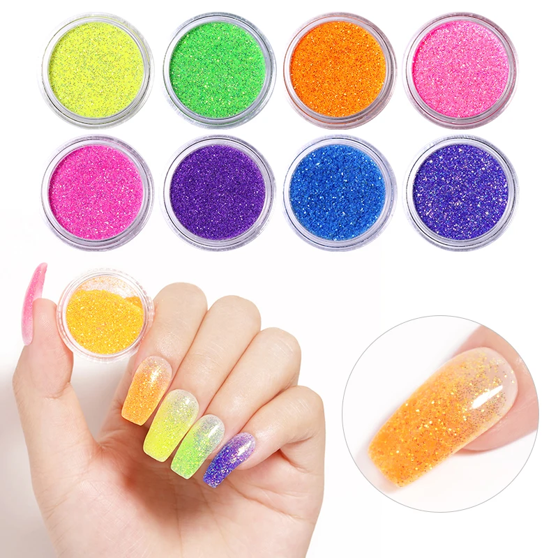 1 г/кор. лак для ногтей порошковый флуоресцентный сахарный Блестящий Пыльник
