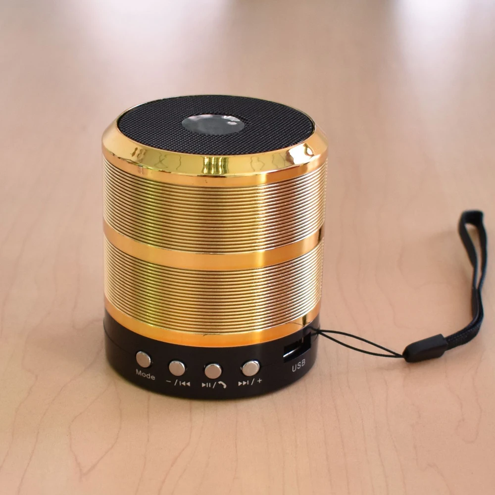 10 предметов/Лот размер с WS887 Беспроводной Динамик Портативный мини металлический