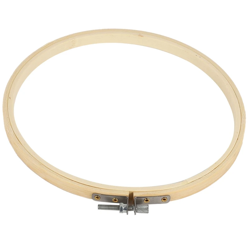 

10 Pieces 6.7inch 17cm Round Wooden Embroidery Hoops Set Bulk Wholesale Adjustable Bamboo Circle Cross Stitch Hoop Ring