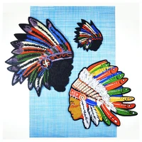 ethnic style embroidery lace decoration patch indian feather headdress style bag clothing home accessories cloth stickers
