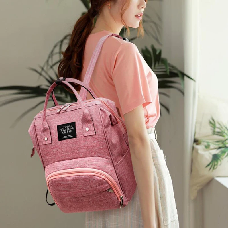 Bolsa de pa&ntilde;ales de maternidad para madres, mochila de viaje de gran capacidad, bolso de lactancia para el cuidado del beb&eacute;, 2020-4