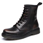 Мужские ботинки, весенние ботильоны, зимняя обувь из натуральной кожи, мужская повседневная обувь для верховой езды в стиле панк