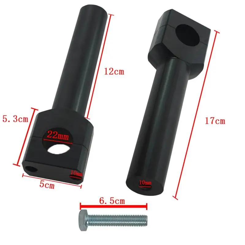

2Pcs/Set CNC 7/8" 1" Handlebar Stem Mounting Clamp Adapter For Suzuki Honda Yamaha Motorcycle Accessories
