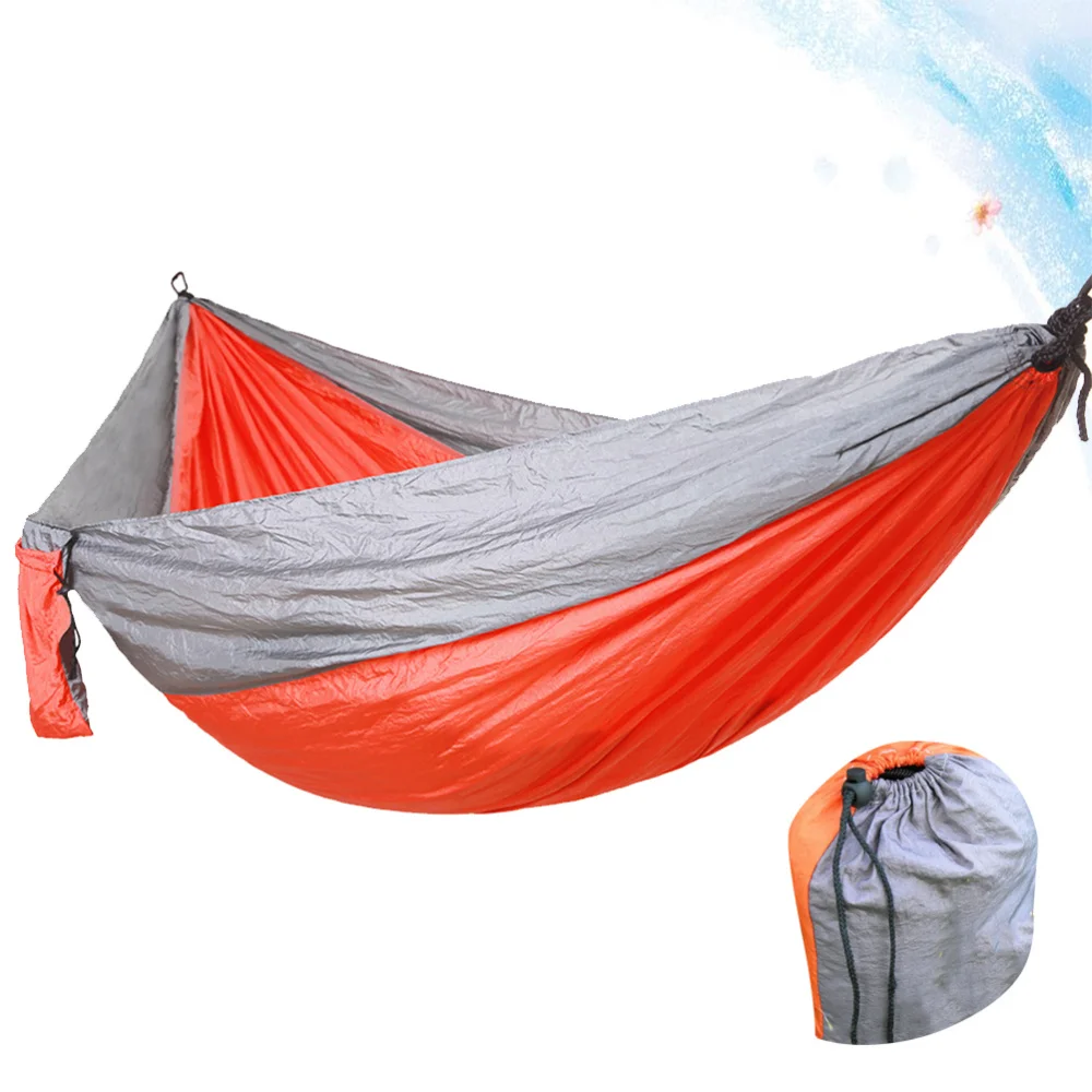 

1pc Nylon Camping Parachute Cloth Hammock Double Outdoor Garden Hammock Swing Hanging Chair Camping Double Hammock for Friends