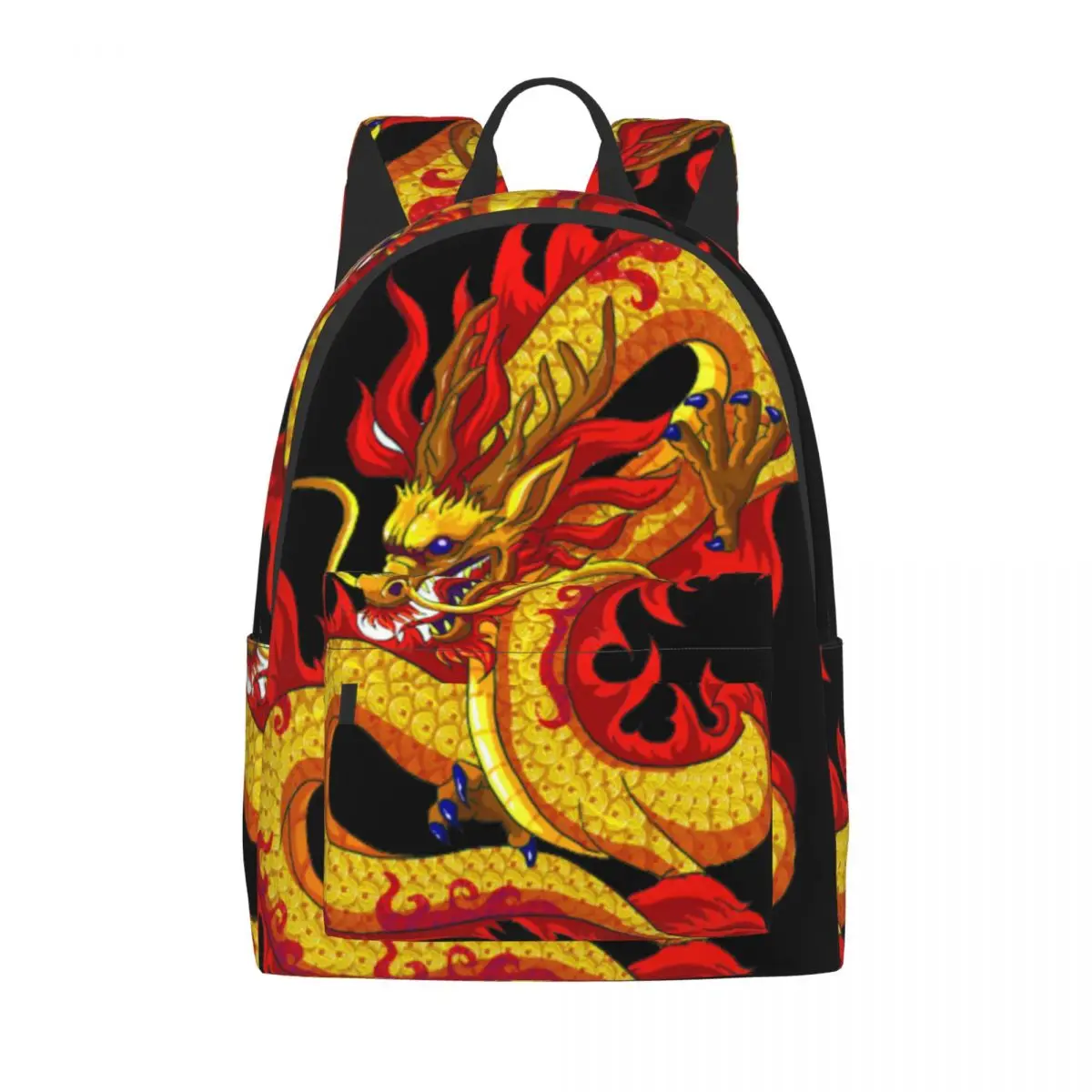 

Japanese art Backpack Team Chinese Dragon Ed Hardies Backpack Trending Bag Schoolbag for Man Woman