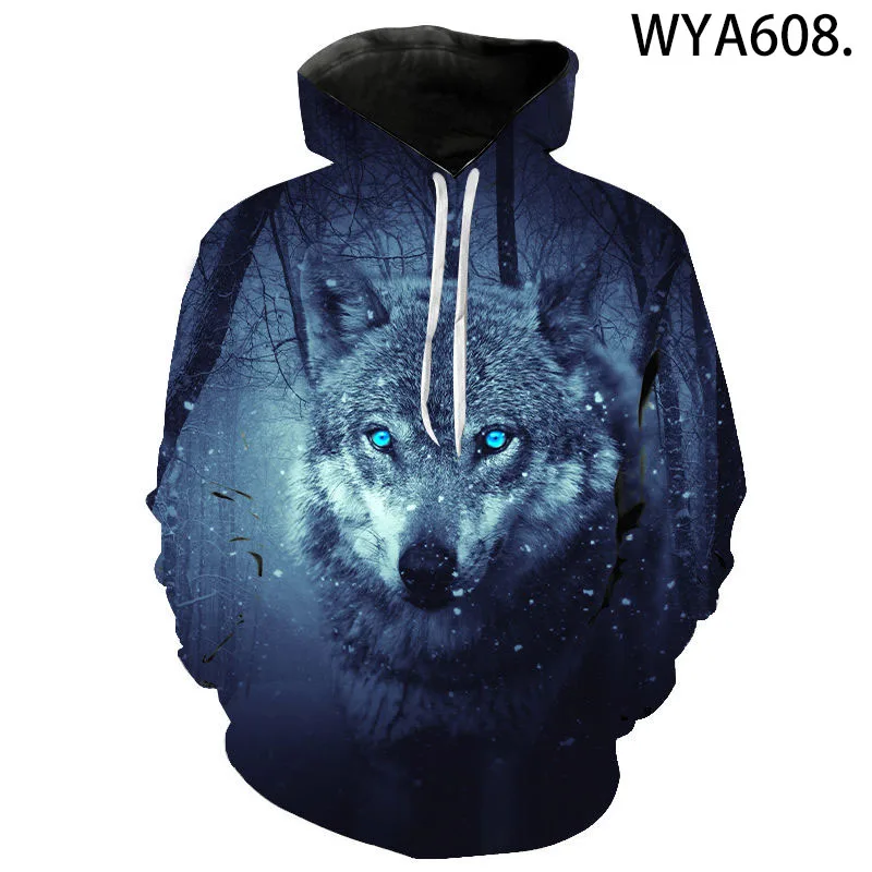 

Spring Autumn Hoodies Men Women Children Streetwear Sweatshirt Cool Animal Casual Dazzling Wolf 3D Printed Hoodie Boy Girl Hoody
