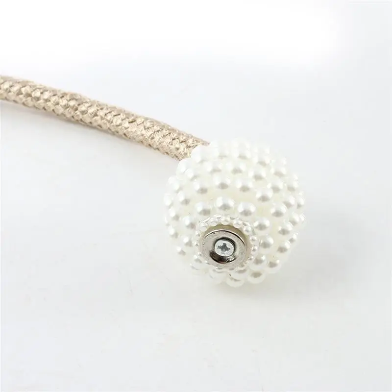 

1Pc Pearl Magnetic Ball Curtain Tie Rope Backs Holdbacks Buckle Clips Accessory Rods Accessoires Hook Holder Home Decorations