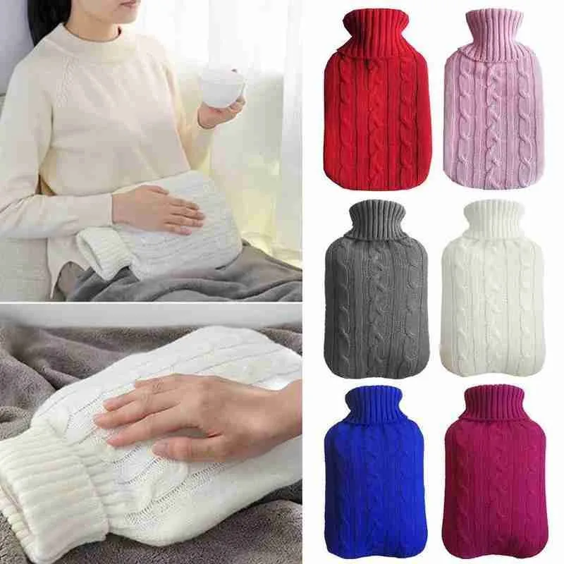 

2L Litre Large Quality Knitting Hot Water Bottle Cover Anti-Scald Hot Water Lasting Bottle Cover Warmth