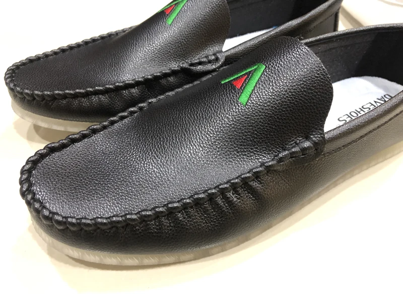 Spring Summer NEW Men's Loafers Comfortable Flat Casual Shoes Men Breathable Slip-On Soft Leather Driving Moccasins | Обувь