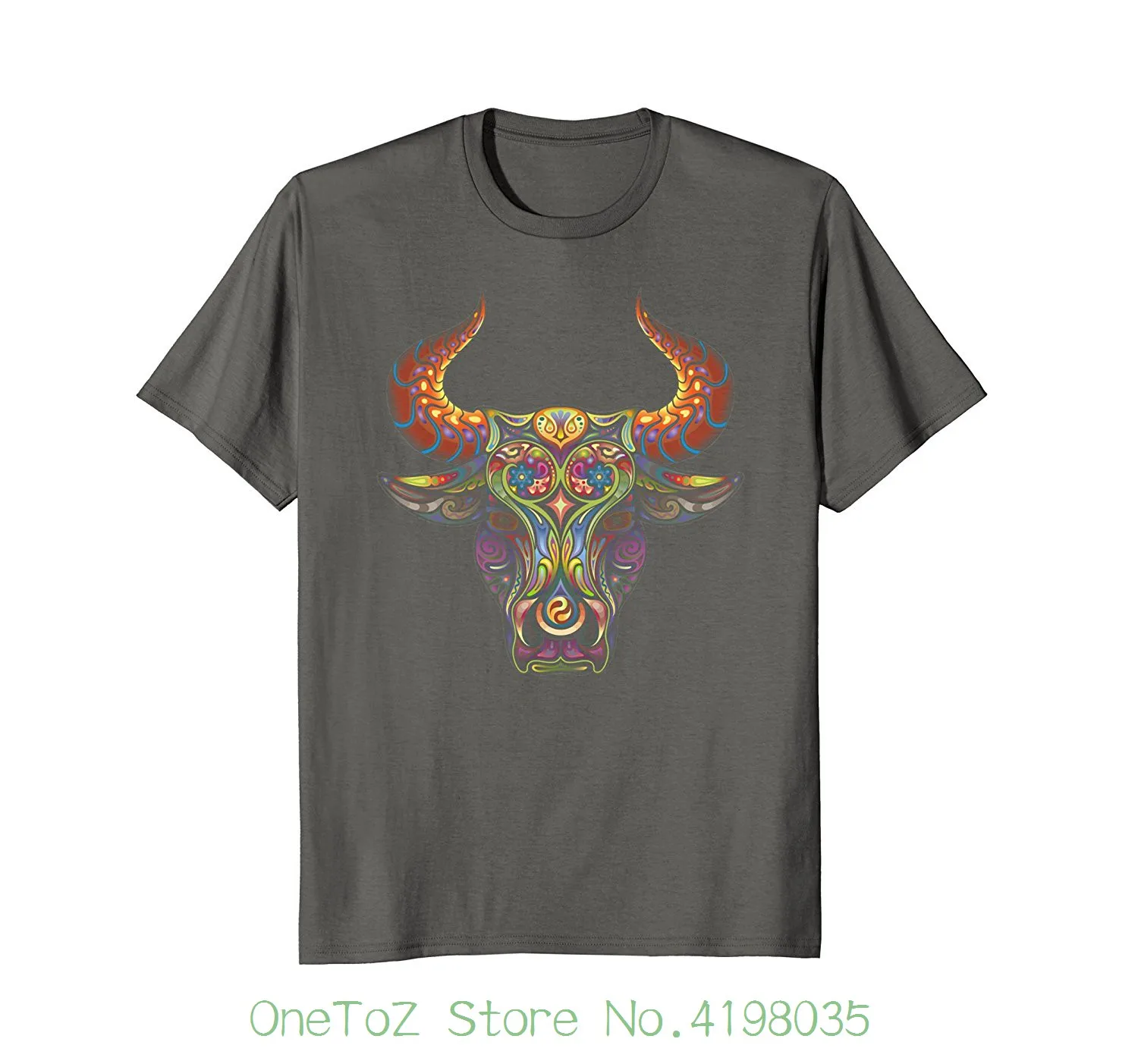 

Taurus T-shirt Zodiac Birthday Cow Bull Floral Farmer Tee 3d T-shirt Men Short Sleeve Tshirt
