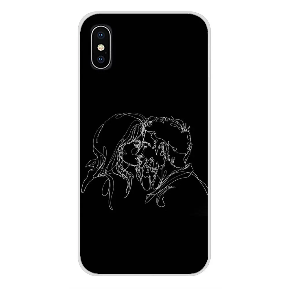 Accessories Phone Cases Covers Retro Art line pair For Samsung A10 A30 A40 A50 A60 A70 M30 Galaxy Note 2 3 4 5 8 9 10 PLUS | Мобильные