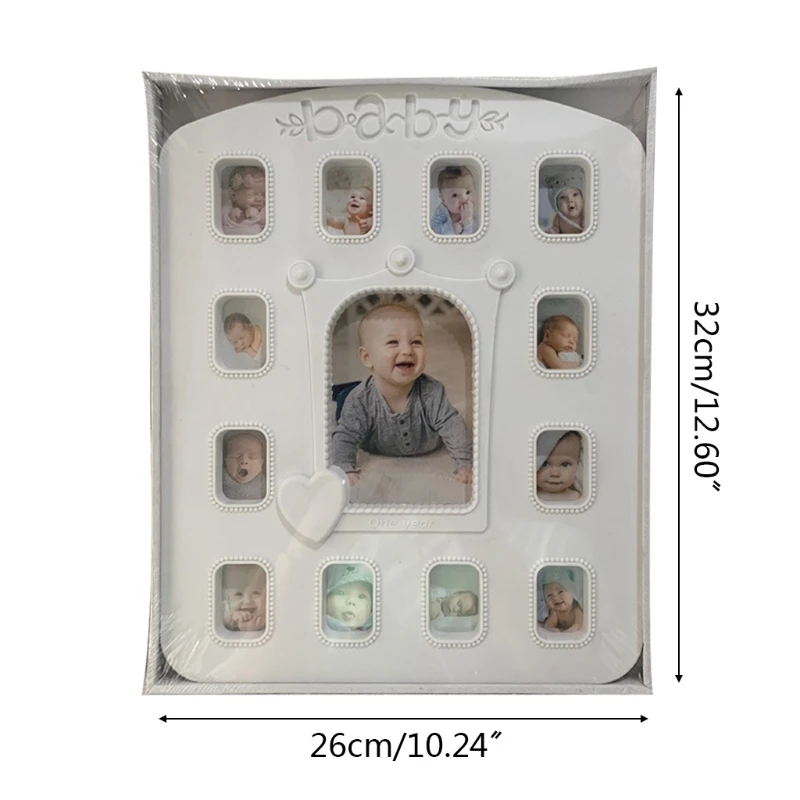 

Creative DIY 0-12 Month Baby Wall Hanging Pictures Display Stand Photo Frame Souvenirs Kids Growing Memory Gifts