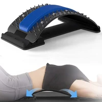 adjustable back massager stretcher waist neck stretch fitness lumbar cervical spine support relaxation yoga waist support aid