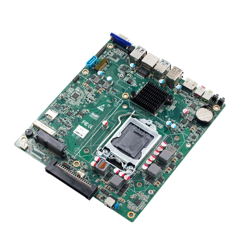 Материнские платы LGA1151 H110 chip ops 6 * USB 16GB ddr4 Промышленная материнская плата DC12-19V mini pc