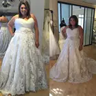 Женское свадебное платье, Милое Свадебное платье, а-силуэт, кружевное свадебное платье для женщин, винтажное свадебное платье на заказ