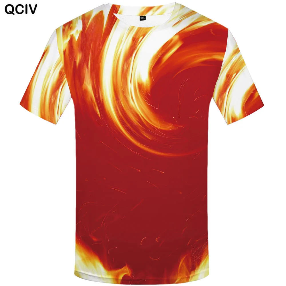3d футболка пламя Для мужчин головокружения футболки абстрактные для ребенка с