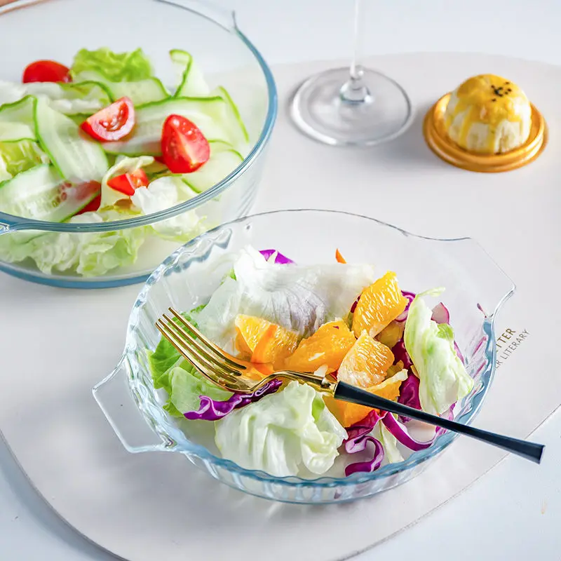 Тарелка для выпечки из закаленного стекла дома креативная прямоугольная тарелка