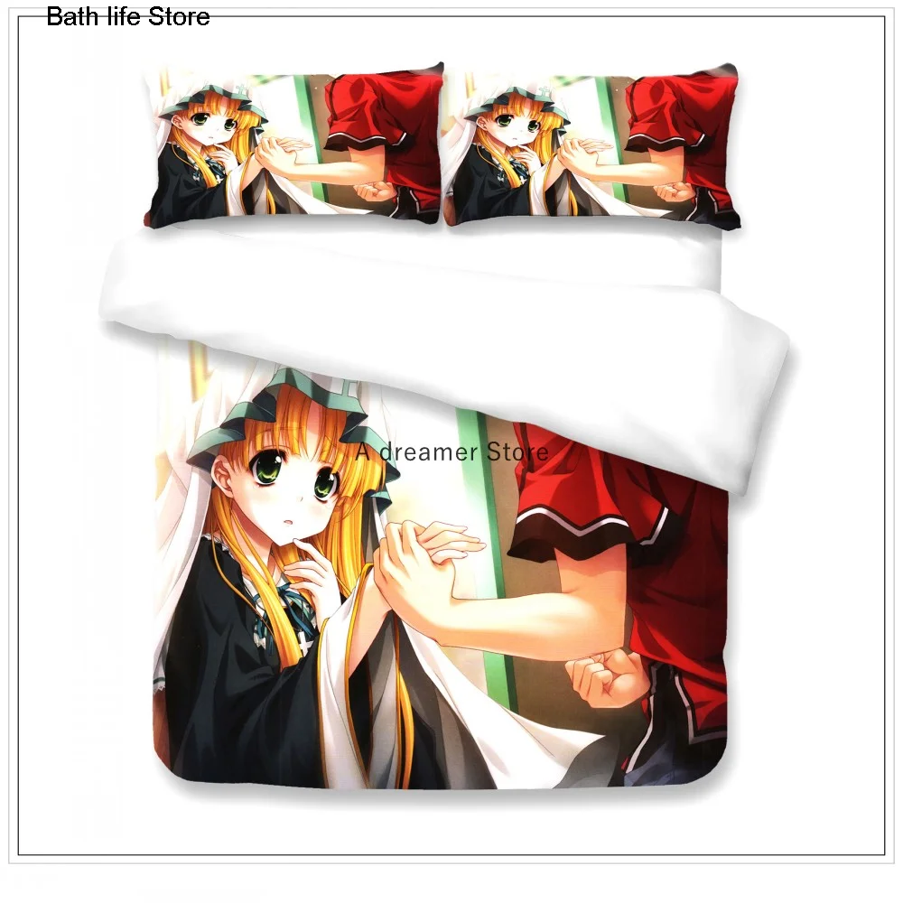 Комплект постельного белья в стиле аниме для старшей школы размеры King-Size DXD KONEKO