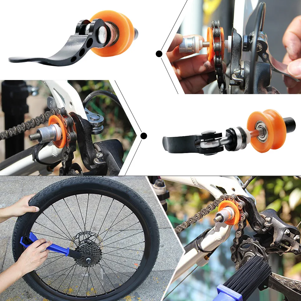 Protector Bicycle Chain Keeper Durable Fix Wheel Holder Portable Accessories Nylon Cleaning Tool Practical Catcher Quick Release | Спорт и