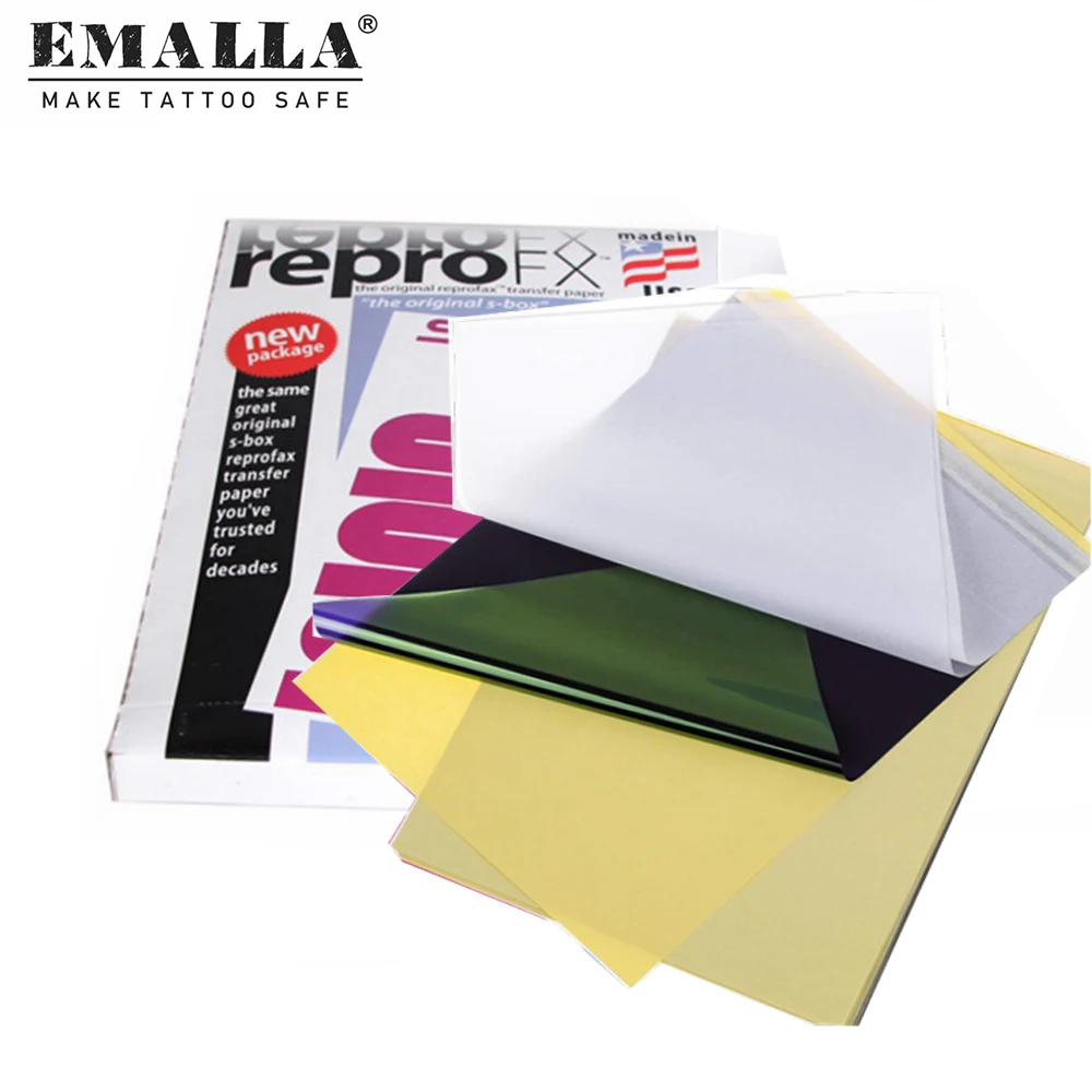 100 шт. Профессиональный трафарет для переноса татуировок бумажные