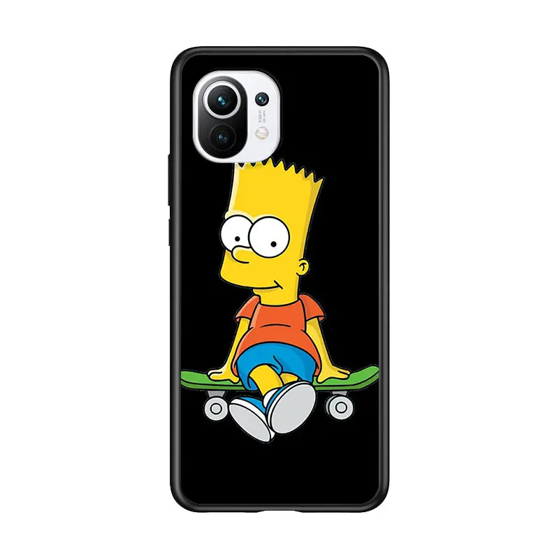 

Cartoon Homer J. Simpson for Xiaomi Mi 11 10T Note 10 Ultra 5G 9 9T SE 8 A3 A2 A1 6X Pro Play F1 Lite 5G Black Phone Case