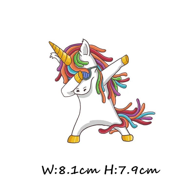 1 шт. Забавный Единорог маленькая лошадь Железный На заплатках Одежда DIY Футболка