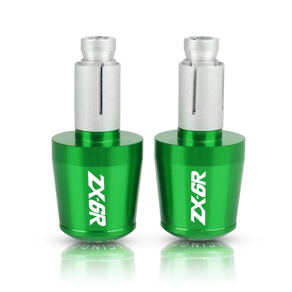 For Kawasaki Ninja ZX6R ZX 6R 6 R 2009-2014 2008 7/8&quot Motorcycle Handlebar Grip End Caps Plugs Moto Handle Bar Weight Slider |