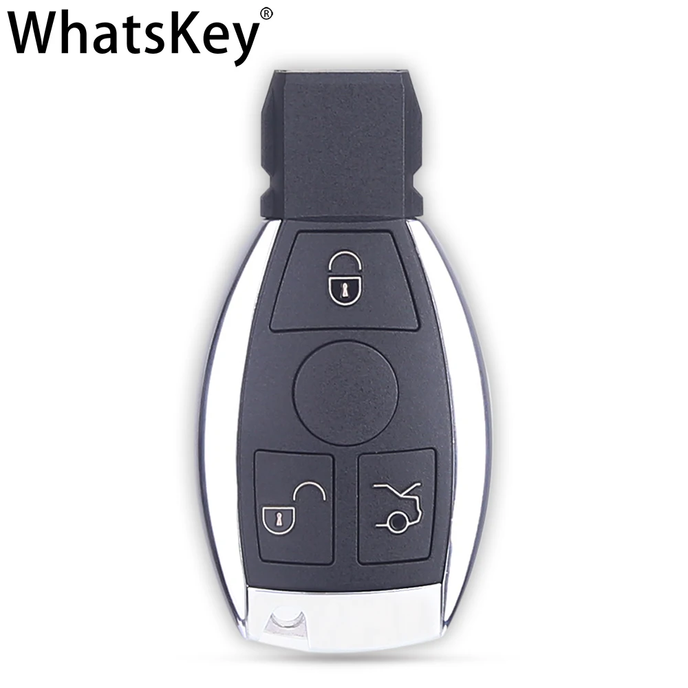 

WhatsKey 3 Button Smart Remote Key Shell For Mercedes Benz A C E S Class W211 W245 W204 W205 W212 CLA BGA Key Case Year 2010+