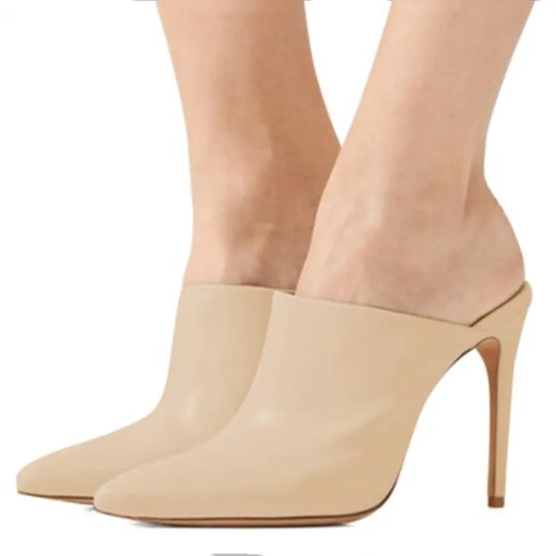 Обувь SHOFOO. Модные женские шлепанцы. Тапочки на высоком каблуке около 11 см. Уличные