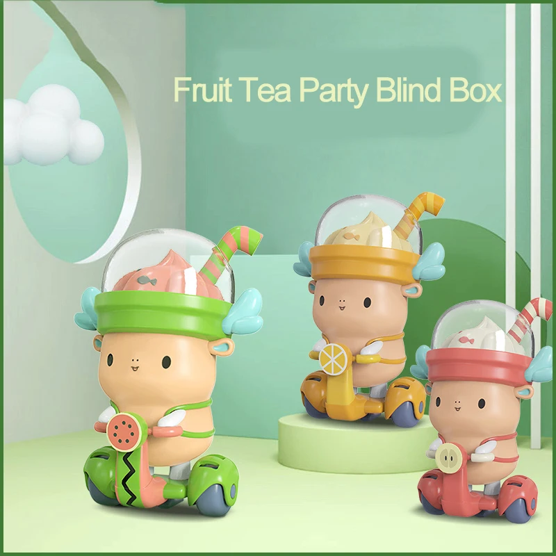

Fruit Tea Party Blind Box Random Toys Kawaii Doll Cartoon Cute Model One Piece Figure Guess Bag Boy Gift Dector Birthday